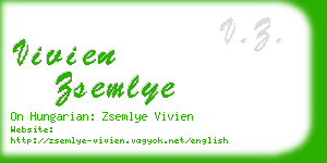 vivien zsemlye business card